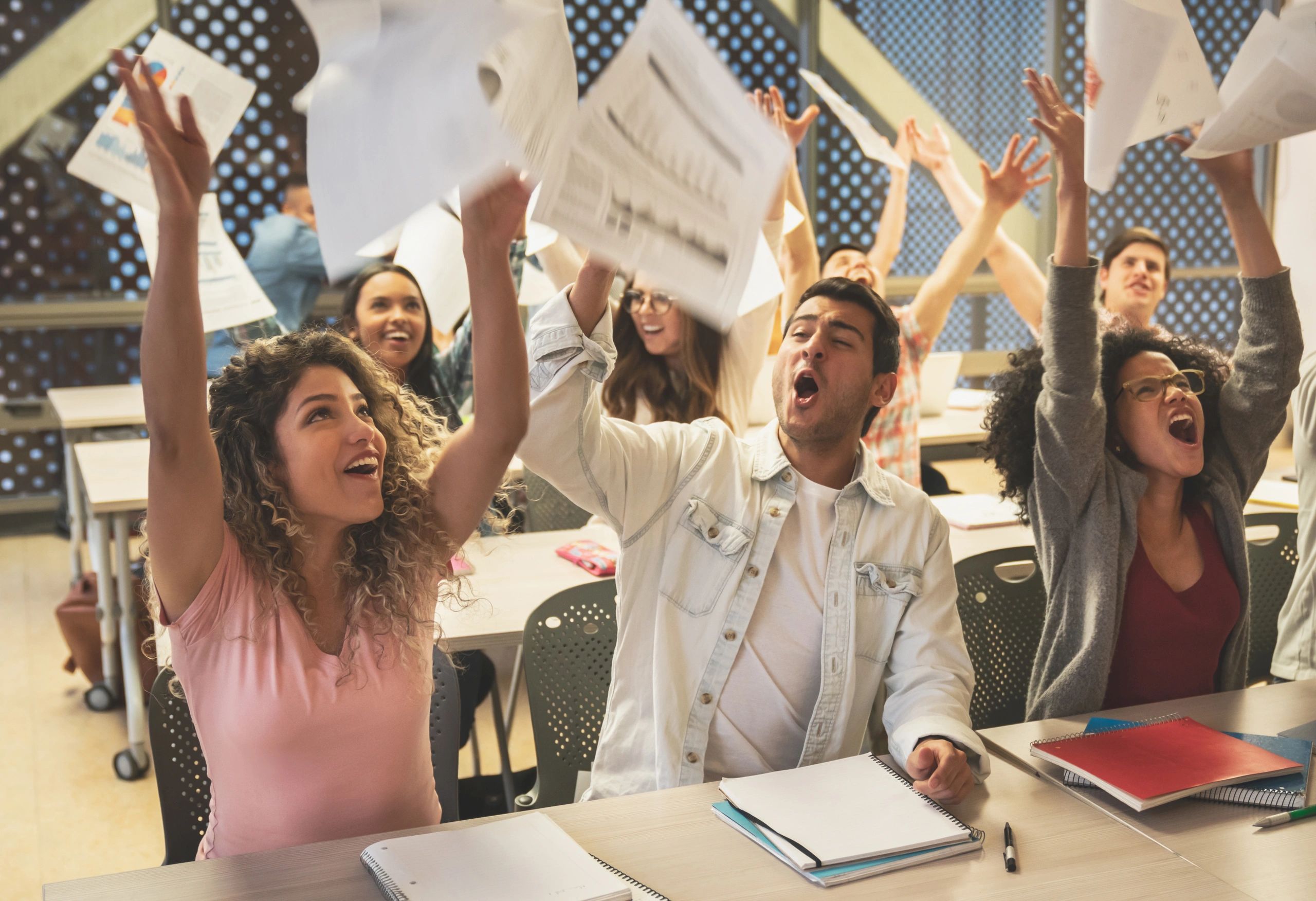 students learning democracy