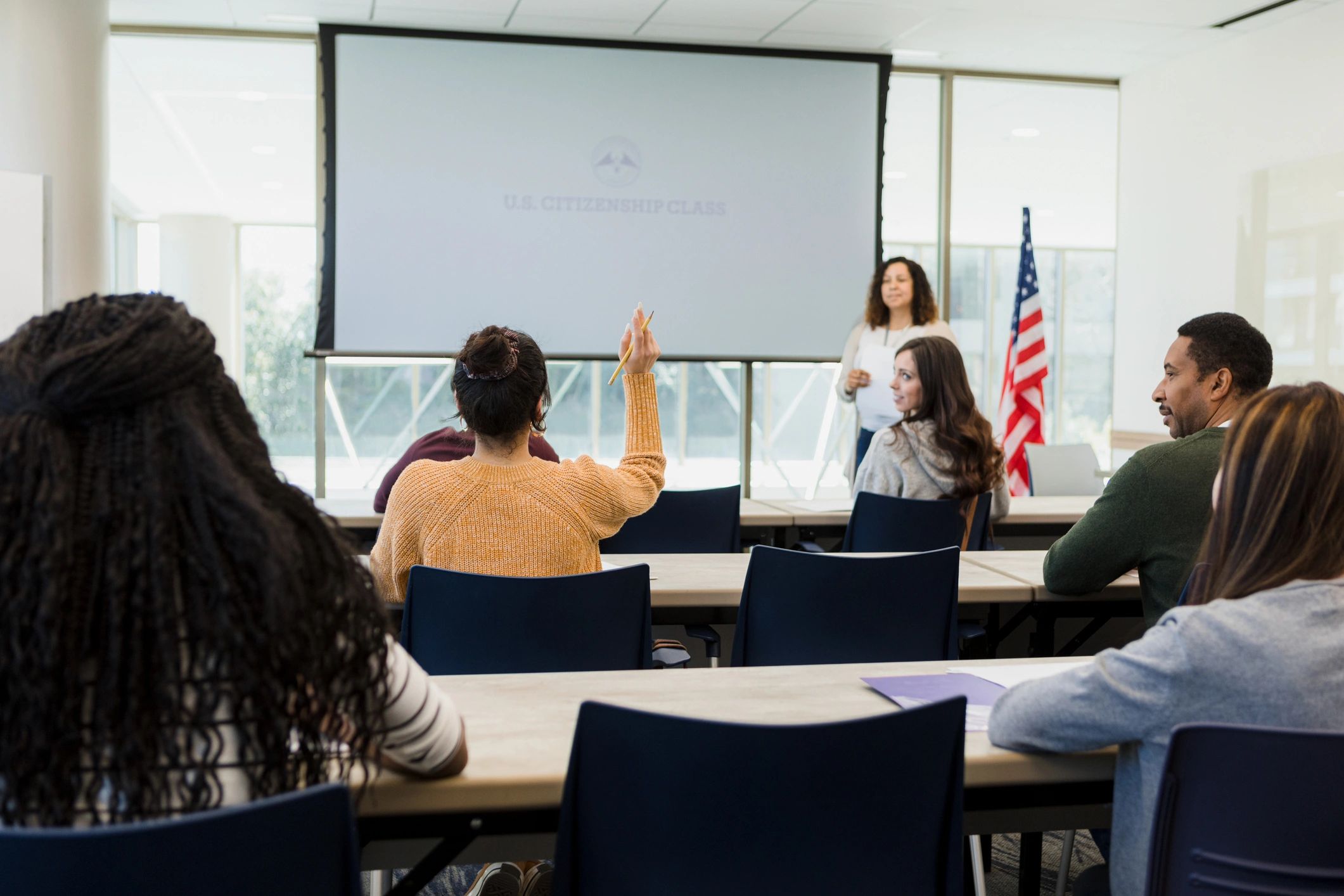 students learning democracy
